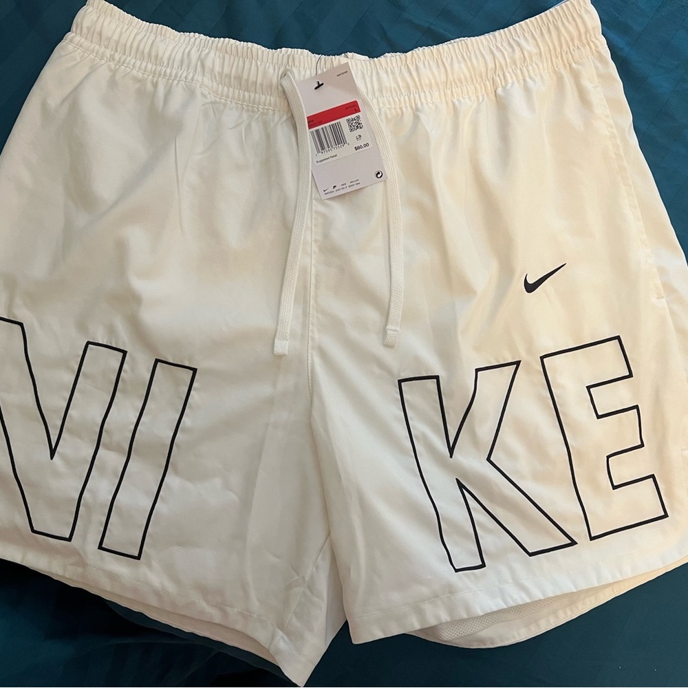 Nike White Athletic Shorts